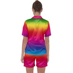 Satin Short Sleeve Pajamas Set 