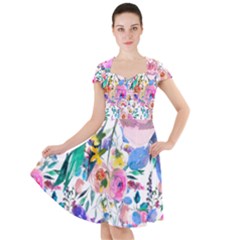 Cap Sleeve Midi Dress 