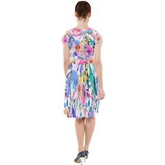 Cap Sleeve Midi Dress 