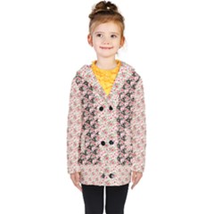 Kids  Double Breasted Button Coat 