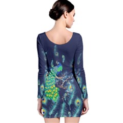 Long Sleeve Velvet Bodycon Dress 