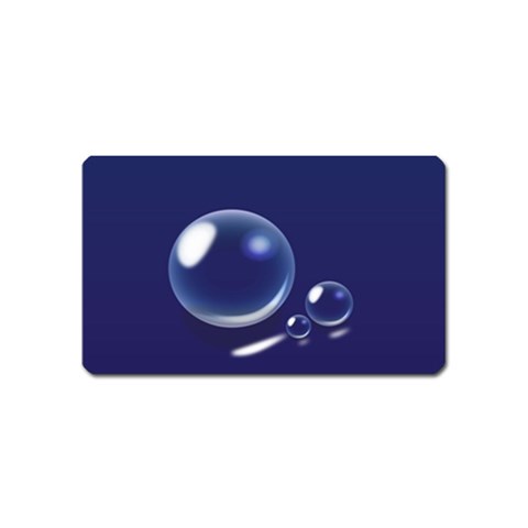 Bubbles 7 Magnet (Name Card) from CowCow.De Front