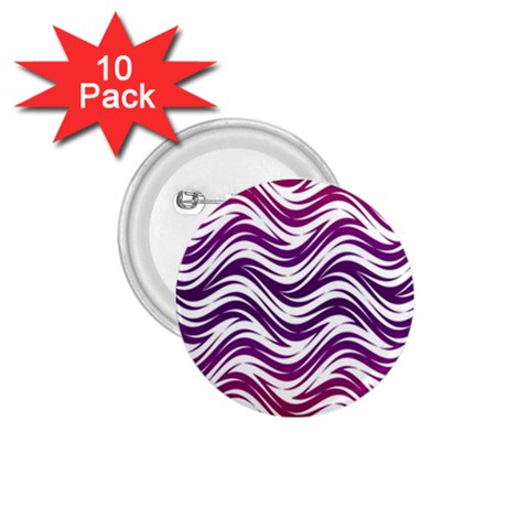 Purple waves pattern 1.75  Button (10 pack)  from Front