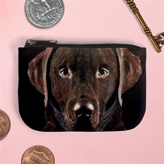 Chocolate Lab Coin Change Purse from Front