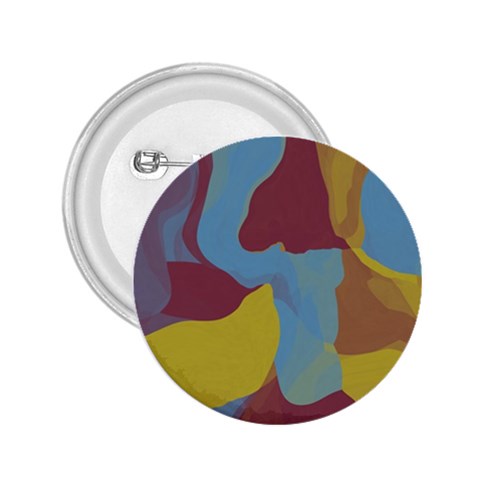 Watercolors 2.25  Button from Front