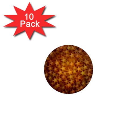 Gold Stars 1  Mini Magnet (10 pack)  from Front