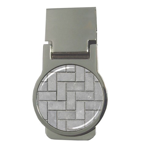 ALTERNATING GREY BRICK Money Clips (Round)  from Front