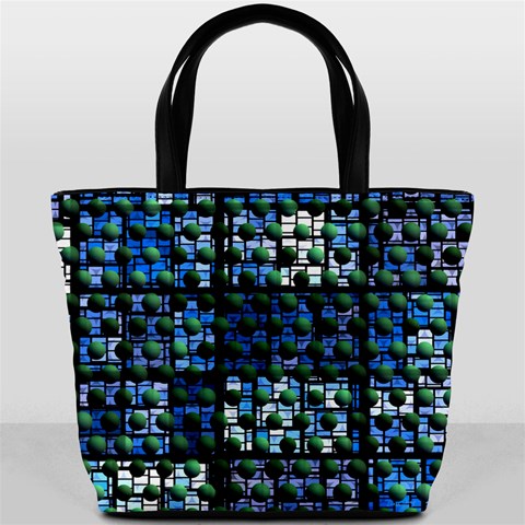 Looking Out At Night, Abstract Venture Adventure (venture Night Ii) Bucket Bags from Front