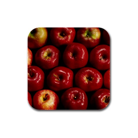 APPLES 2 Rubber Square Coaster (4 pack)  from Front