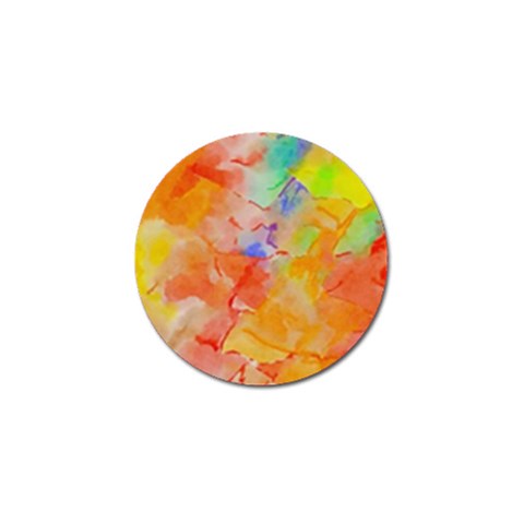 Orange red yellow watercolors texture                                                        Golf Ball Marker (4 pack) from Front