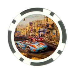 Racing Poker Chip Card Guard from Back