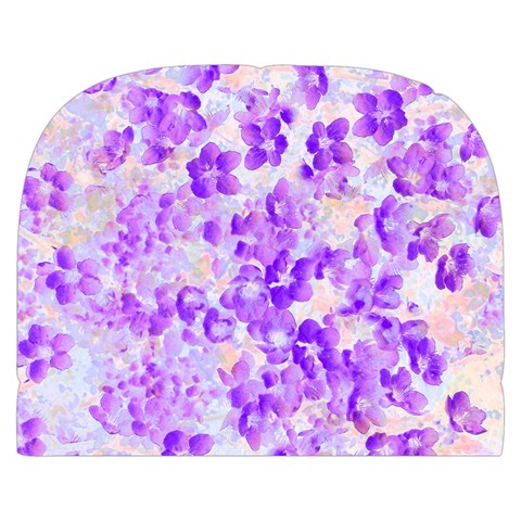 Purple Spring Flowers Makeup Case (Small) from Front