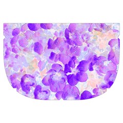 Purple Spring Flowers Makeup Case (Small) from Side Left