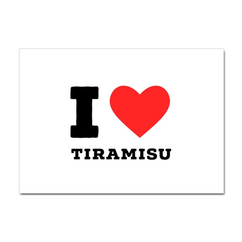 I love tiramisu Crystal Sticker (A4) from Front