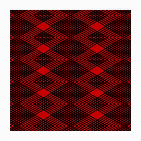 pattern rot schwarz Medium Glasses Cloth (2 Sides) from Front