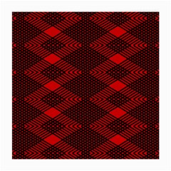 pattern rot schwarz Medium Glasses Cloth (2 Sides) from Front